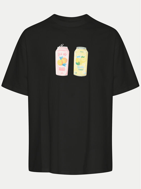 Solid Solid T-shirt 21108243 Nero Relaxed Fit