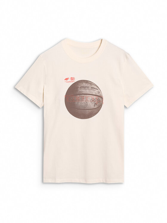 4F 4F T-shirt BASKET Bianco Regular Fit
