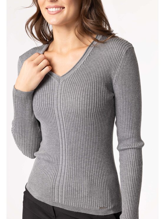 QUIOSQUE QUIOSQUE Sveter Quiosque 6NP011200 Sivá Regular Fit
