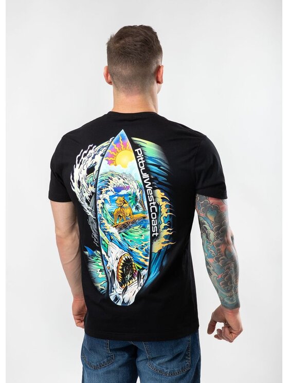 PITBULL PITBULL T-Shirt Camino Czarny Regular Fit