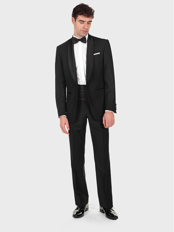 Evenemen Evenemen Garnitur Smoking Pro Czarny Slim Fit