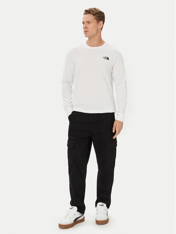 The North Face The North Face Pikkade varrukatega T-särk Evolution Box Nse NF0A8B68 Valge Regular Fit
