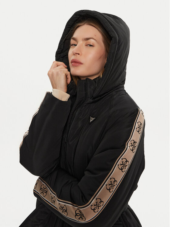 Guess Guess Демісезонна куртка V4BL07 WGMX2 Чорний Regular Fit
