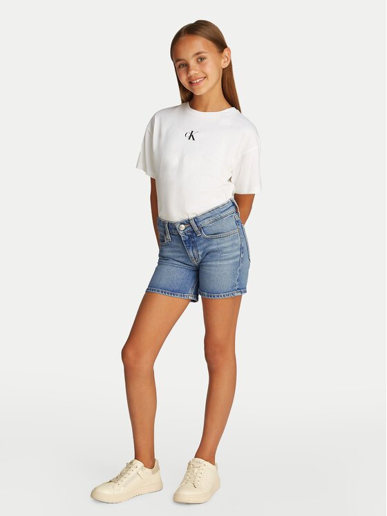 Calvin Klein Jeans Calvin Klein Jeans Szorty jeansowe IG0IG02892 Niebieski Slim Fit