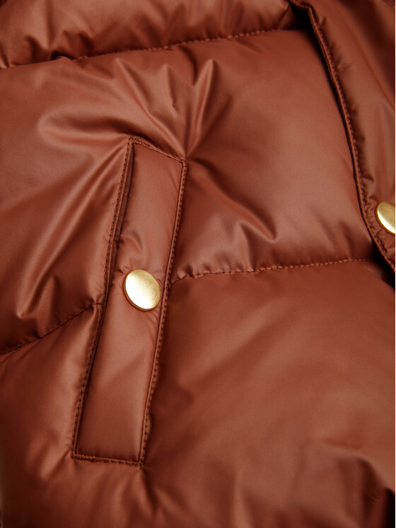 MINI RODINI Mini Rodini Pūkinė striukė 2471013316 Ruda Regular Fit