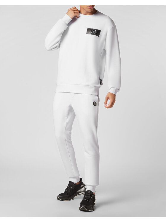 Plein Sport Plein Sport Longsleeve 315 Biały Regular Fit