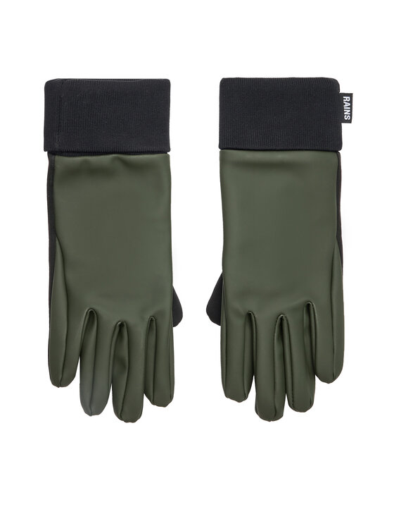 Rains Guanti 16720 Verde, taglia : M