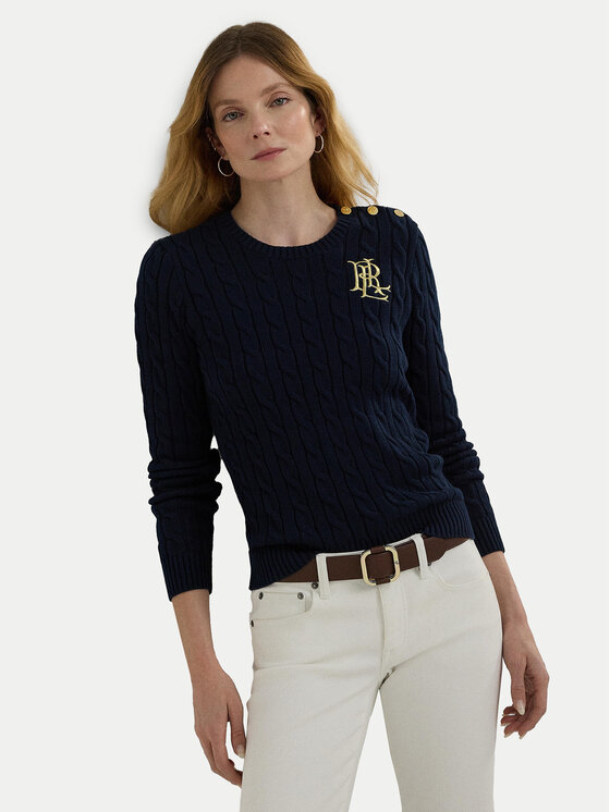 LAUREN RALPH LAUREN LAUREN RALPH LAUREN Sveter 200932223003 Tmavomodrá Regular Fit