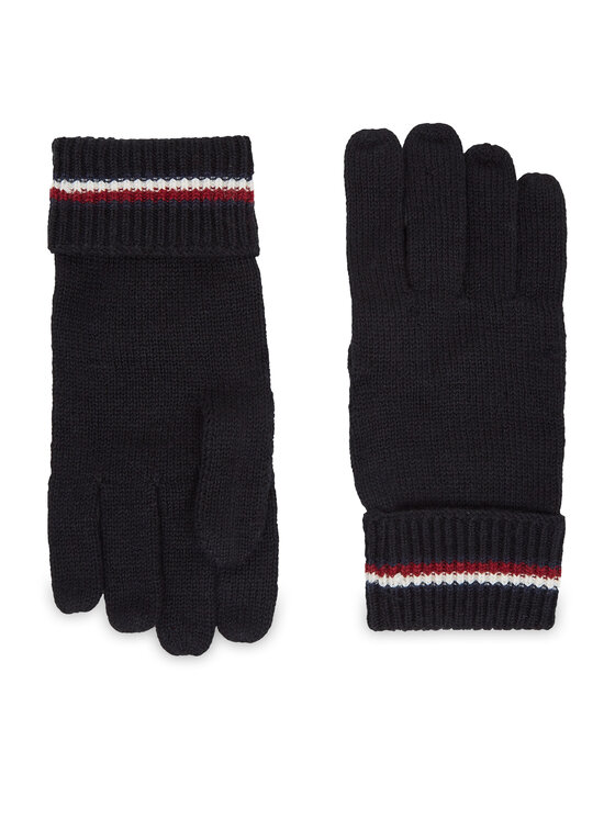 Tommy Hilfiger Moške rokavice Corporate Knit Gloves AM0AM11488 Črna