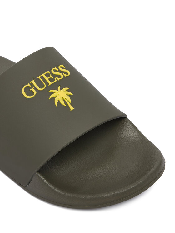 Guess Guess Šlepetės F5GZ05 BB00F Tamsiai žalia