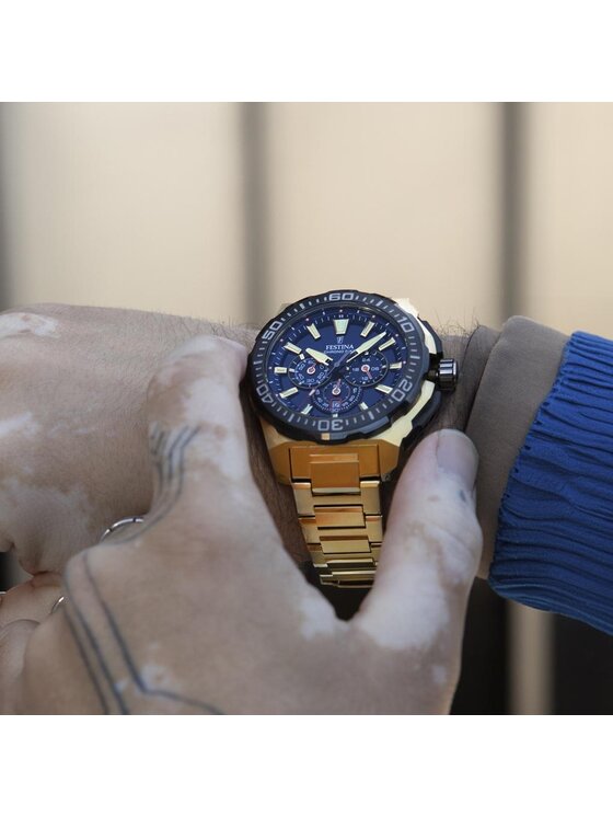 Festina Festina Zegarek F20727-1 Złoty
