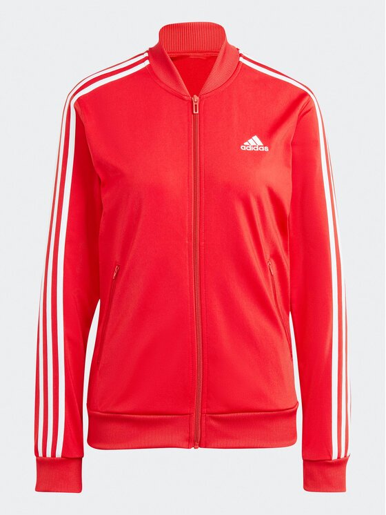 adidas adidas Jogginganzug Essentials 3-Stripes IJ8784 Rot Slim Fit
