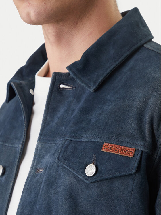 Calvin Klein Jeans Calvin Klein Jeans Odinė striukė 90s LV04RF404G Tamsiai mėlyna Regular Fit