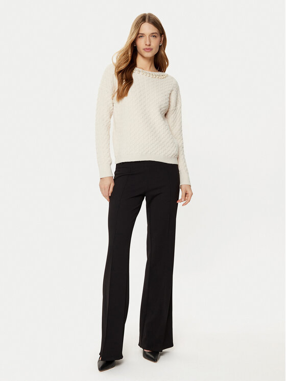 Rinascimento Rinascimento Sweter CFM0011717003 Écru Regular Fit