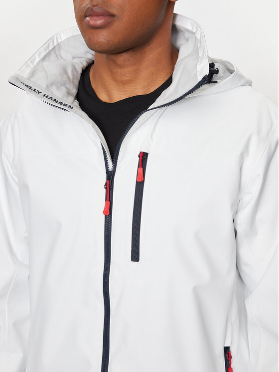 Helly Hansen Helly Hansen Kurtka żeglarska Crew Hooded Jacket 2.0 34443 Biały Regular Fit