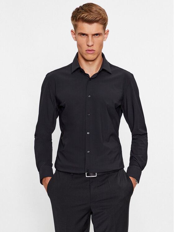 Boss Košulja P-Hank-S-Kent-C1-222 50503554 Crna Slim Fit