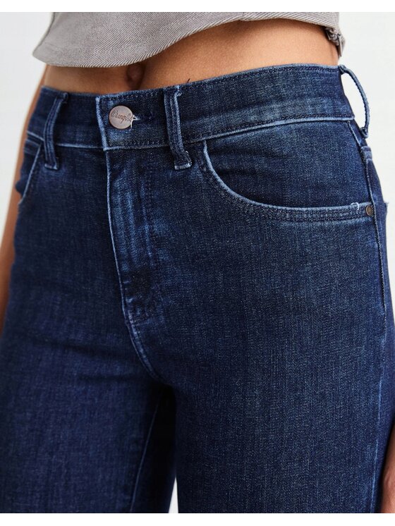 Wrangler Wrangler Jeansy High Skinny 630 Niebieski Skinny Fit