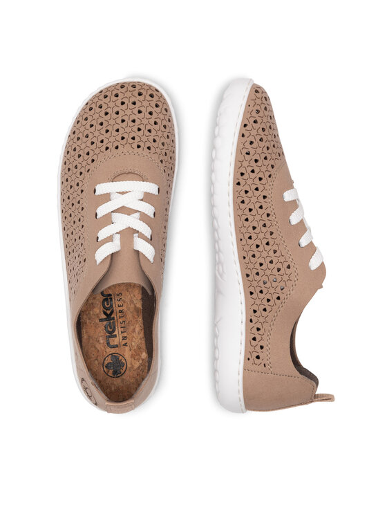Rieker Rieker Sneakersy 52803-60 Beżowy
