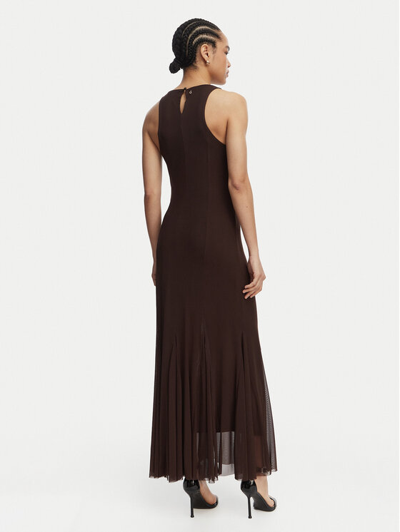 Guess Guess Официална рокля W6GK13 K2943 Кафяв Slim Fit