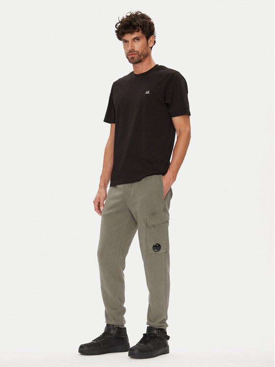 C.P. Company C.P. Company Spodnie dresowe 19CMSP720A006372R Zielony Regular Fit
