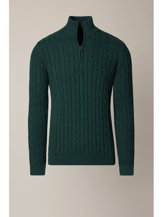 Lancerto Lancerto Sweter Cutter SW073225000040 Zielony Regular Fit