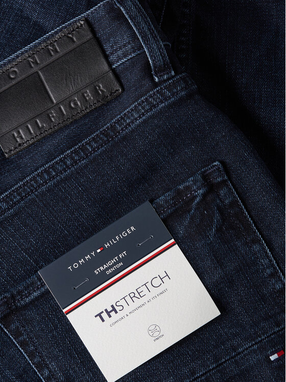 Tommy Hilfiger Tommy Hilfiger Džínsy Denton MW0MW33338 Tmavomodrá Straight Fit