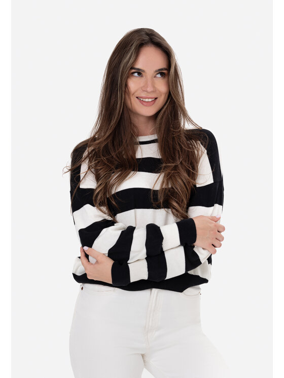 Sweter, rozmiar 38, Kolorowy, Laurella 6TU015228