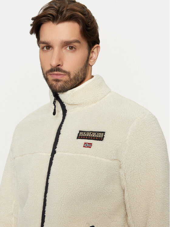 Napapijri Napapijri Felpa di pile Tynik NP0A4IA9 Beige Regular Fit