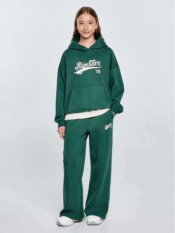 BIG STAR BIG STAR Spodnie dresowe RUBILIAPW Zielony Basic Fit