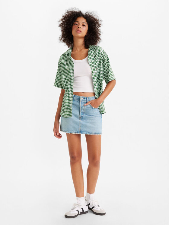 Levi's® Levi's® Džínová sukně Icon A46940003 Světle modrá Loose Fit
