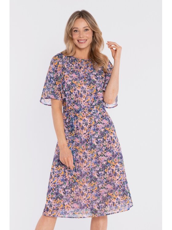 Stylove Stylove Abito da cocktail S435 Viola A-Line Fit