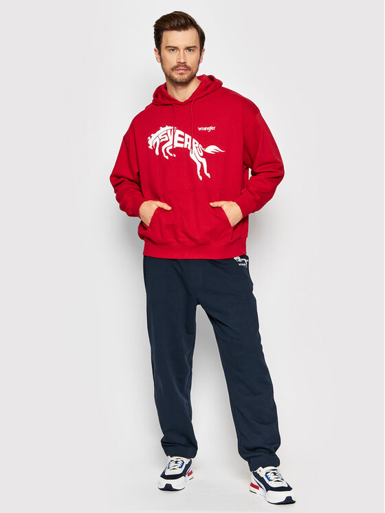 Wrangler Wrangler Felpa 75th Anni W645HTXCJ 112146185 Rosso Regular Fit