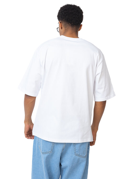 Mercur Mercur T-Shirt Hotline Biały Comfortable Fit