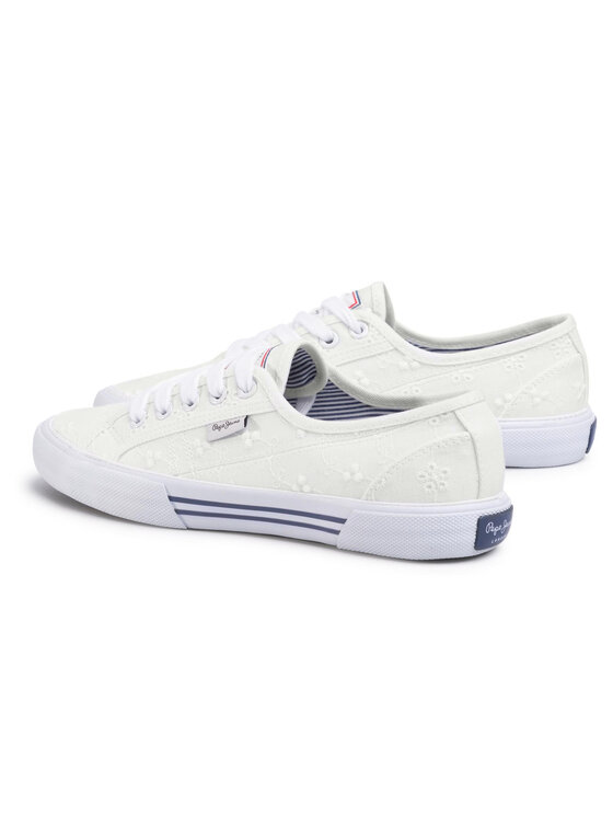 Pepe Jeans Pepe Jeans Tenisówki Aberlady Angy-20 PLS30948 Biały