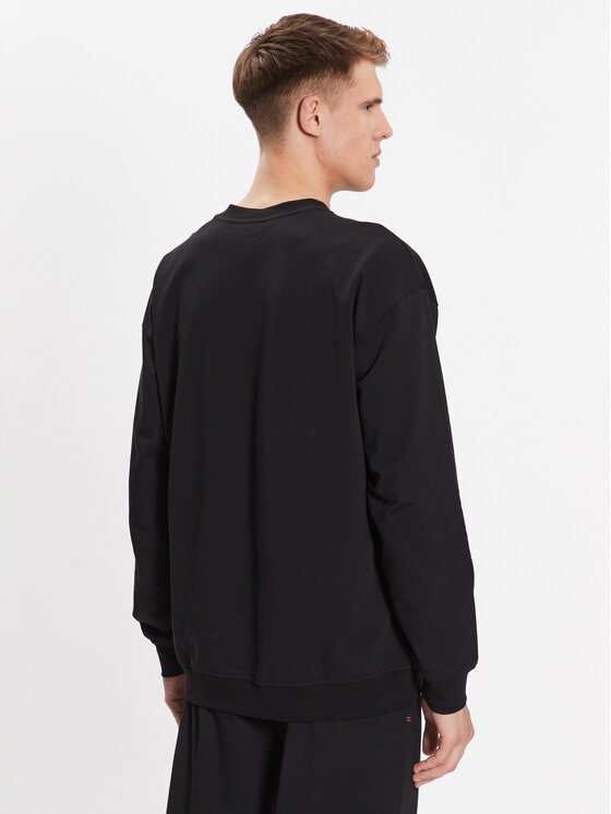 HUGO Hugo Sweatshirt Varsity 50490313 Schwarz Relaxed Fit