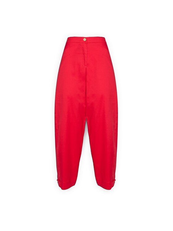 Elena Mirò Elena Mirò Spodnie materiałowe P189P000430N016 Czerwony Regular Fit