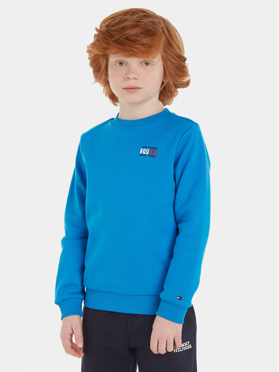 Tommy Hilfiger Bluză New York Flag KB0KB08628 S Albastru Regular Fit