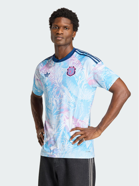 adidas adidas Koszulka techniczna 165803 Niebieski jasny Slim Fit
