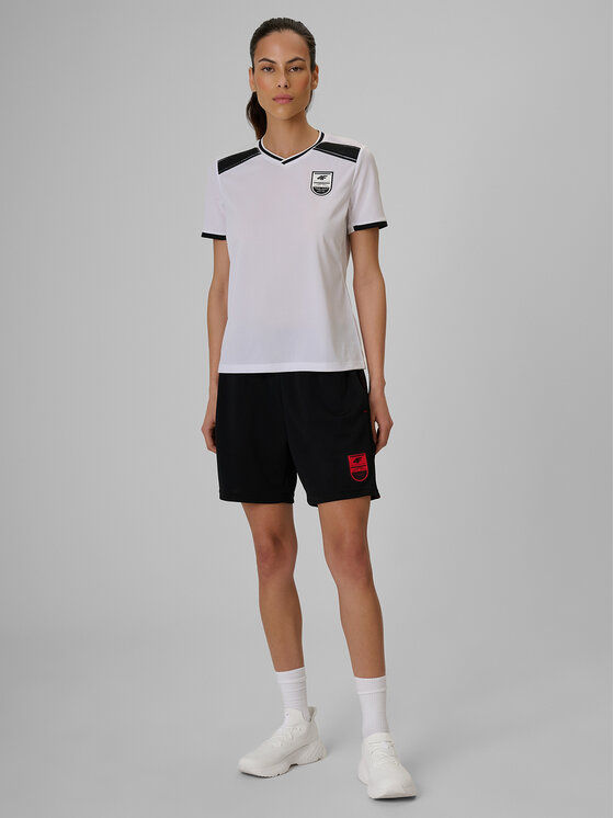 4F 4F Koszulka techniczna FOOTBALL Biały Regular Fit