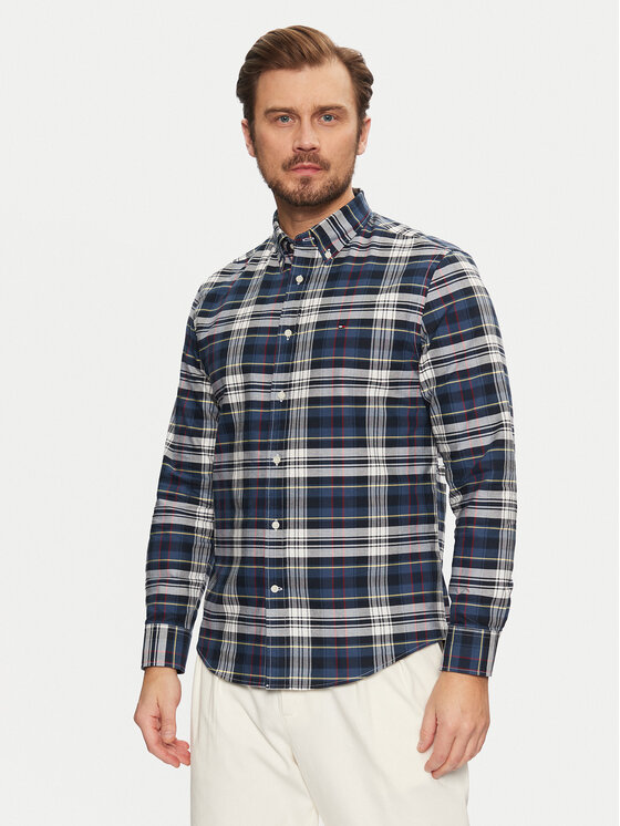 Tommy Hilfiger Košeľa Heritage MW0MW37566 Tmavomodrá Regular Fit