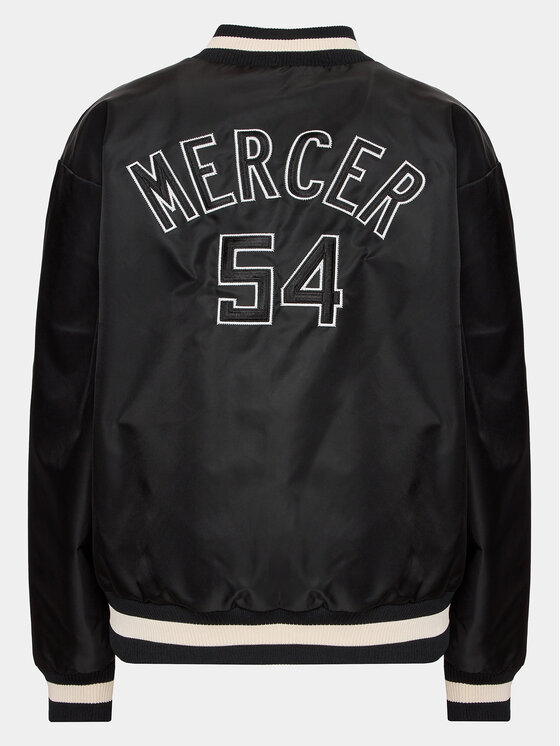 Mercer Amsterdam Mercer Amsterdam Kurtka bomber Unisex Re-Varsity MEAP231010 Czarny Regular Fit