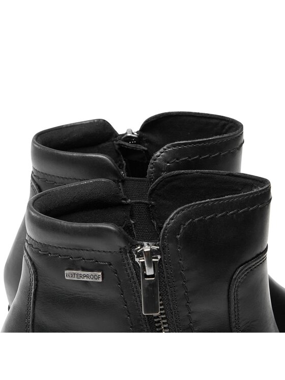 Clarks Clarks Členková obuv Neva Zip Wp 261751994 Čierna
