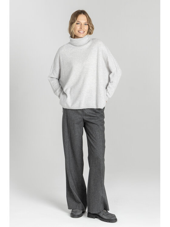 Deni Cler Milano Deni Cler Milano Sweter T-DC-S468-E5-90-82-1 Szary Regular Fit