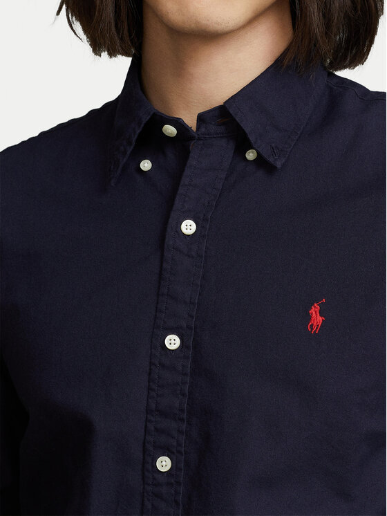 Polo Ralph Lauren Polo Ralph Lauren Koszula Bsr 710723610 Granatowy Slim Fit