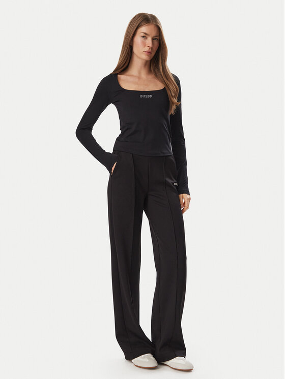 Guess Guess Spodnji del trenirke V6BB18 K6353 Črna Regular Fit