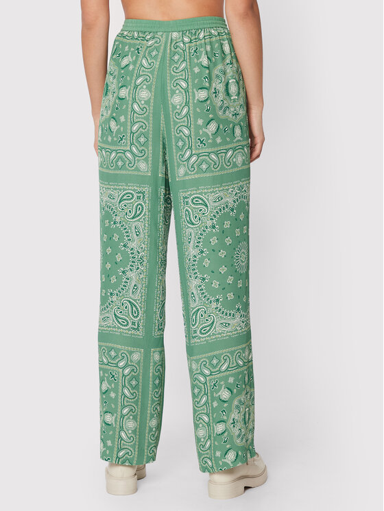 Tommy Hilfiger Tommy Hilfiger Pantaloni din material Bandana WW0WW35136 Verde Relaxed Fit