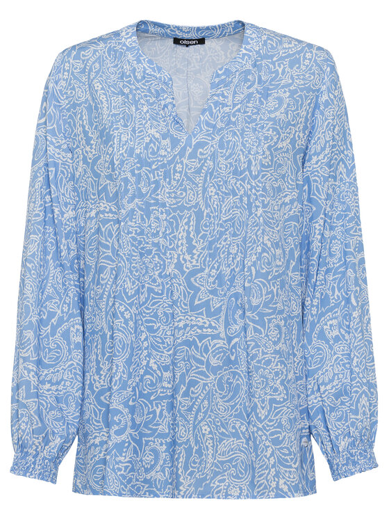 Olsen Olsen Bluse 12001776 Blau Regular Fit