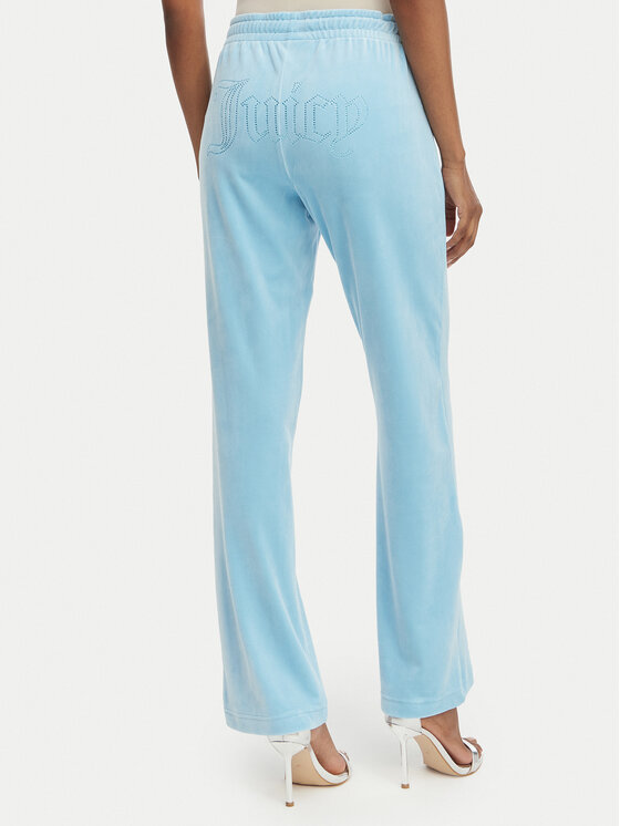 Juicy Couture Juicy Couture Pantaloni trening Tina JCWBJ126327 Albastru celest Straight Leg