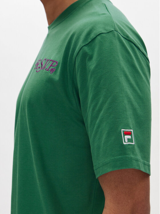 Fila Fila T-krekls Lengeweg FAM0907 Zaļš Regular Fit