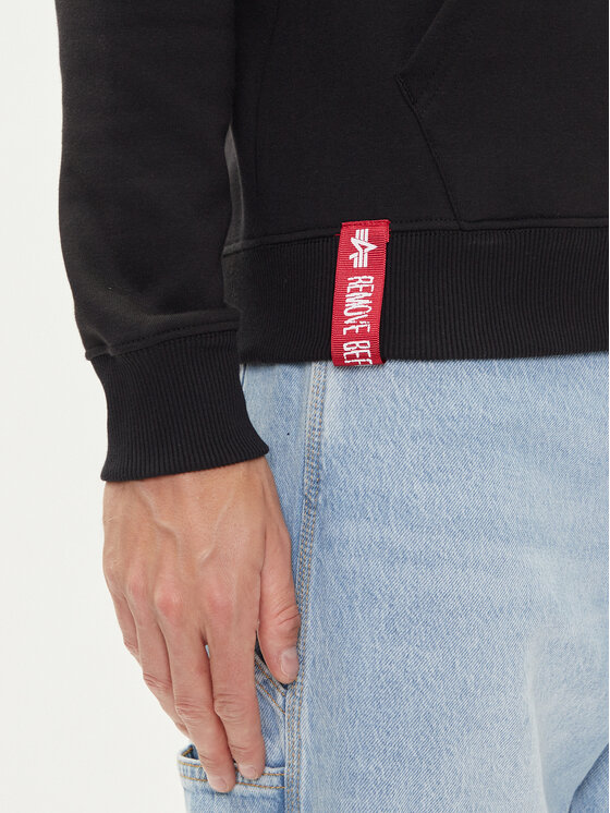 Alpha Industries Alpha Industries Μπλούζα Basic Hoody Small Logo 196318 Μαύρο Regular Fit